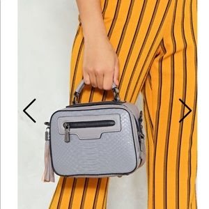 Nasty gal faux croc crossbody